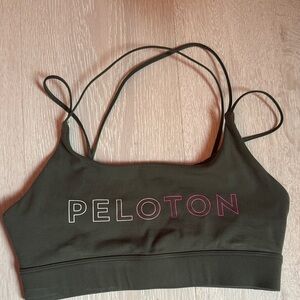 Peloton Women's Dark Green Sports Bra - XS